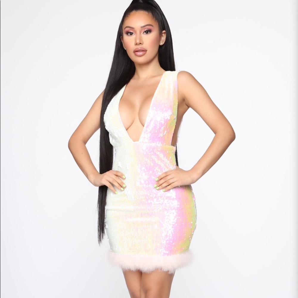 Sequence mini dress